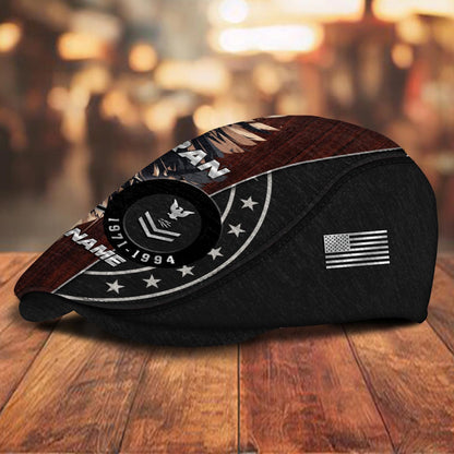 Custom U.S. Navy Jeff Cap –  Eagle Star Circle Design