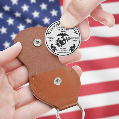 US Marine Corps – Military Printed Challenge Coin – Shield & Laurel Seal