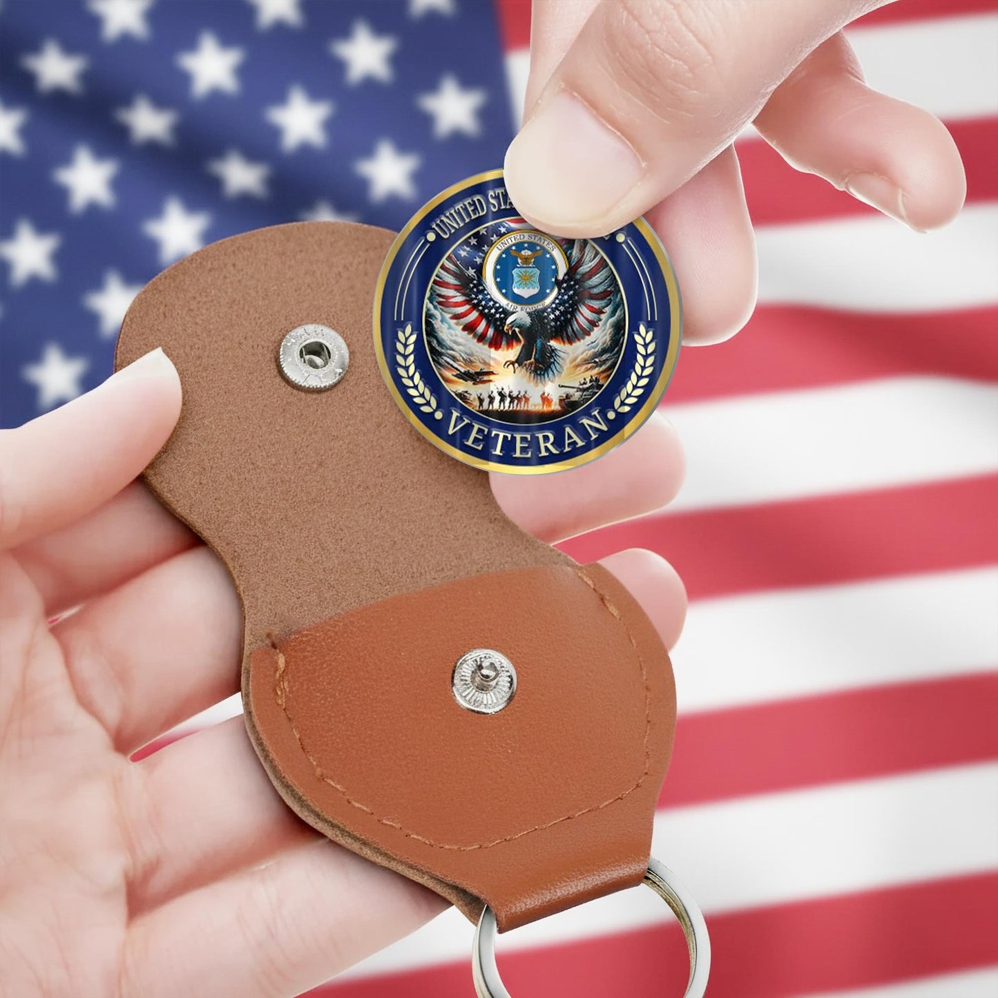 US Air Force – Military Printed Challenge Coin – Rising Eagle Tribute