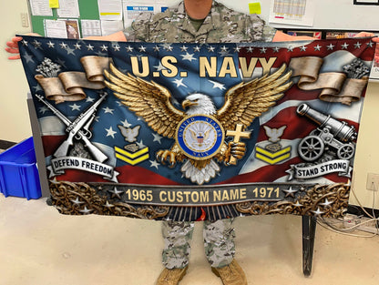 U.S. Navy Flying Flag –  Golden Eagle Veteran
