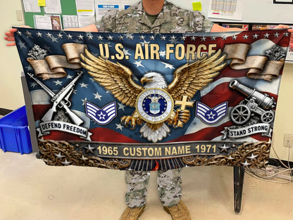 U.S. Air Force Flying Flag –  Golden Eagle Veteran