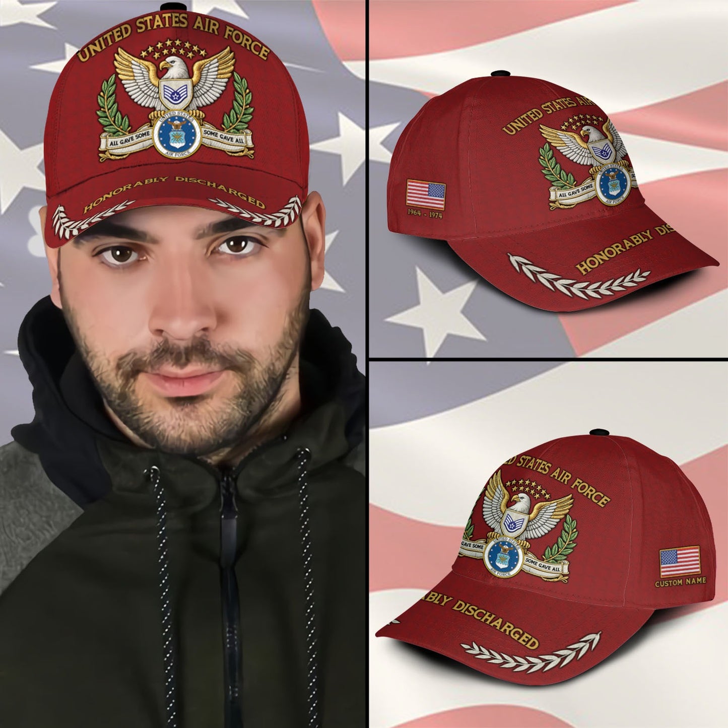 US Air Force – Classic Cap – Veteran Red Emblem