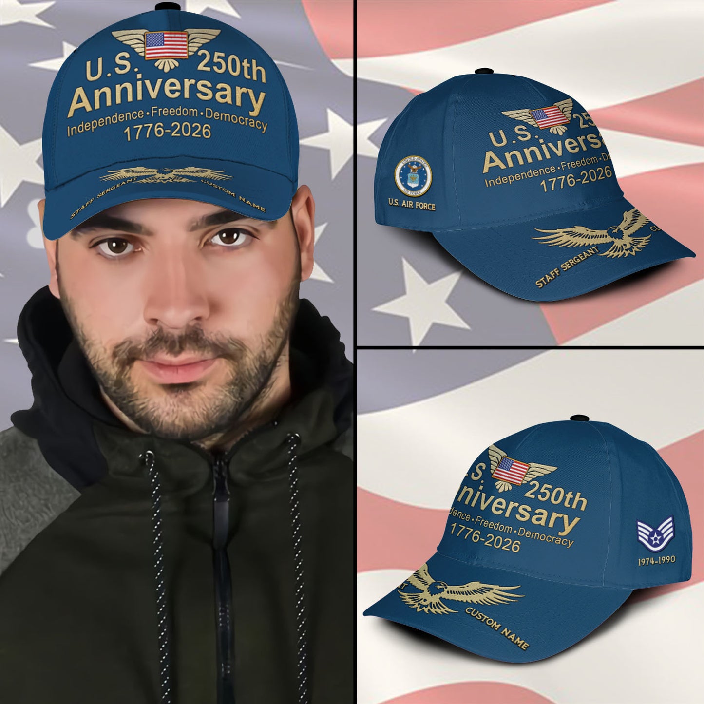 US Air Force – Classic Cap – Independence·Freedom·Democracy