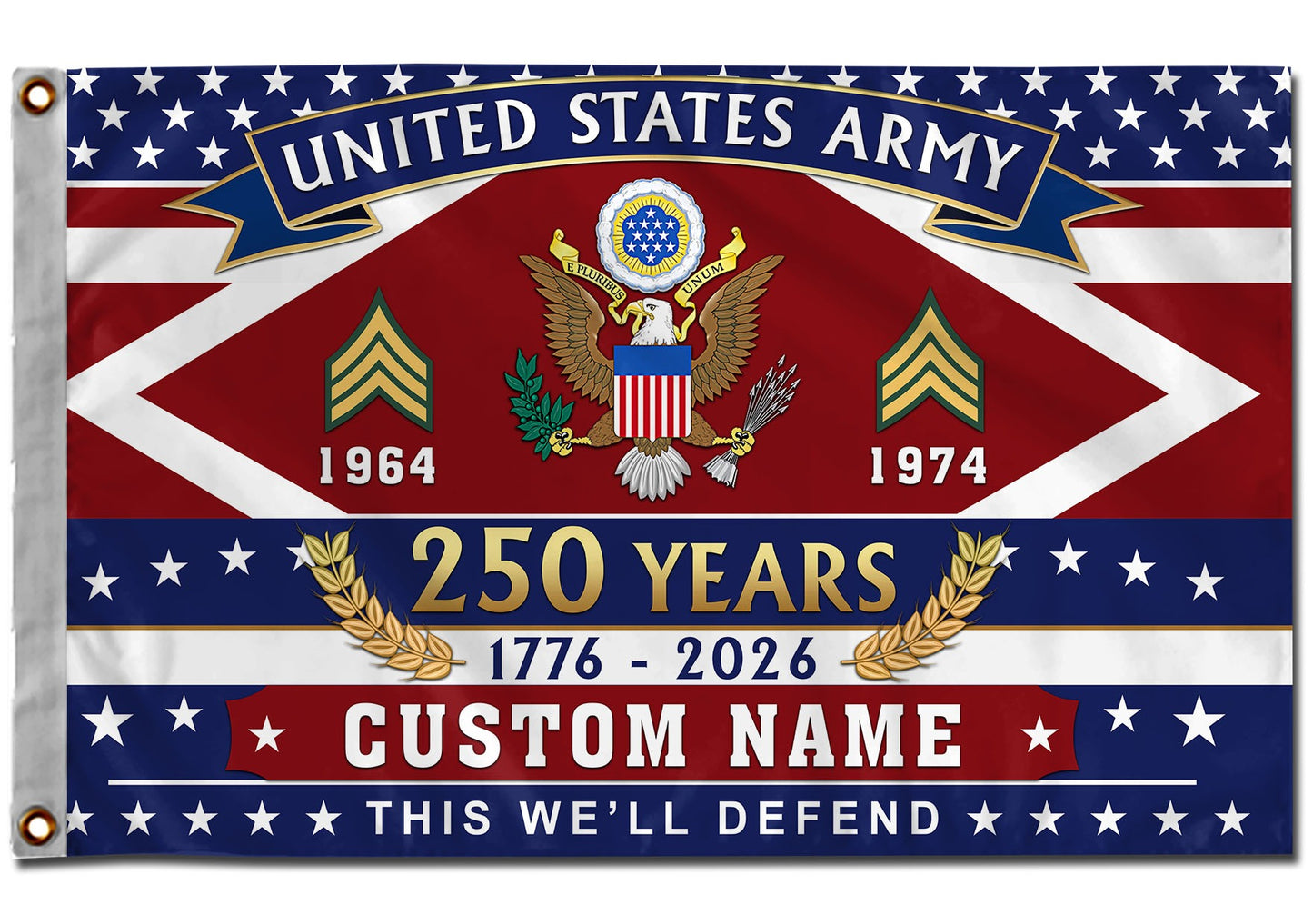 U.S. Army Flying Flag –  250 Years Of Freedom