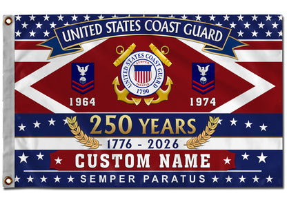 U.S. Coast Guard Flying Flag – 250 Years Of Freedom