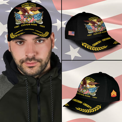 US Marine Corps – Classic Cap – Country - Freedom - Liberty