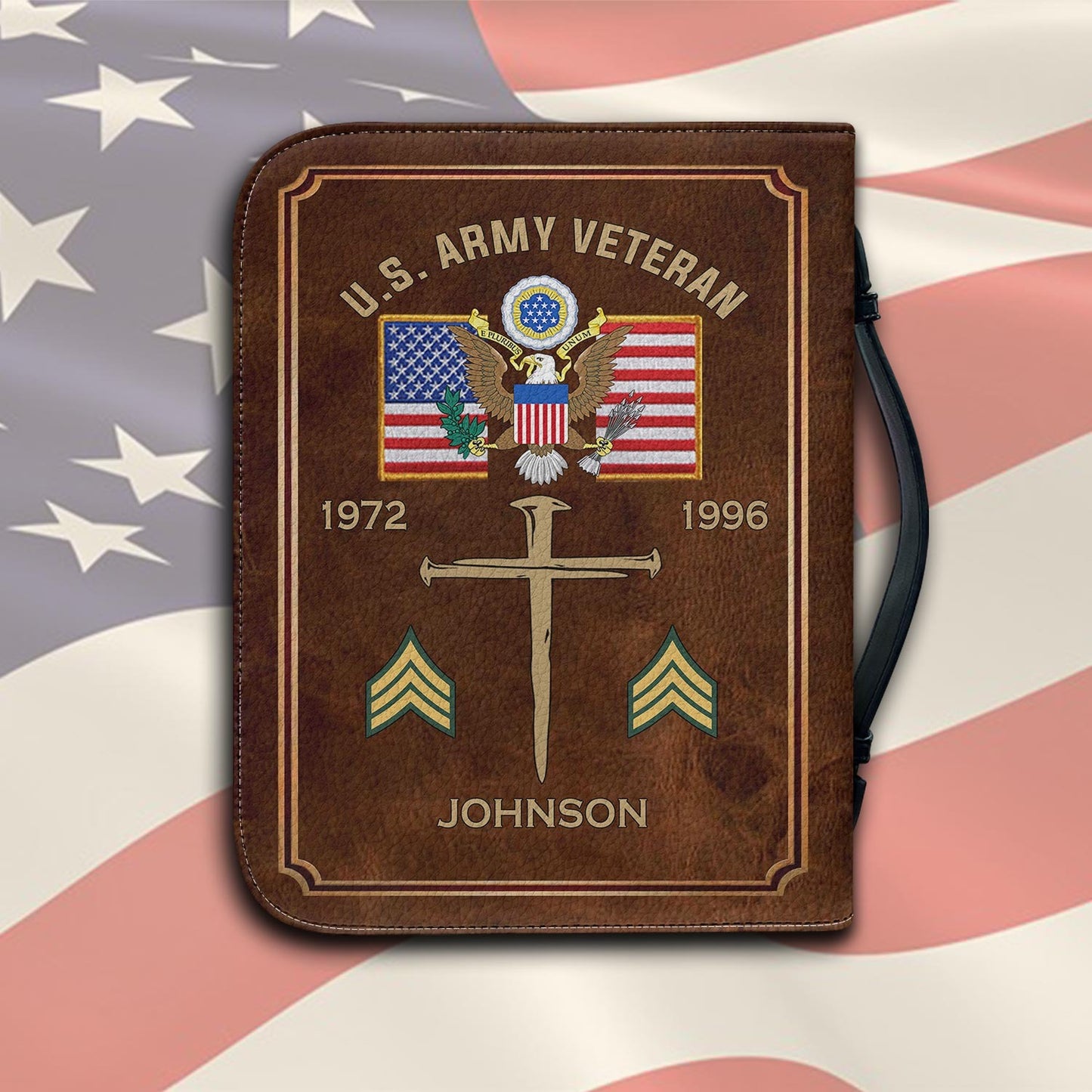 US Army – Bible Cover – Veteran Faith Cross