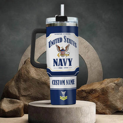 US Navy – Tumbler 40oz - Vintage Patriotic style