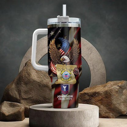 US Coast Guard – Tumbler 40oz - USA Freedom & Constitution Art