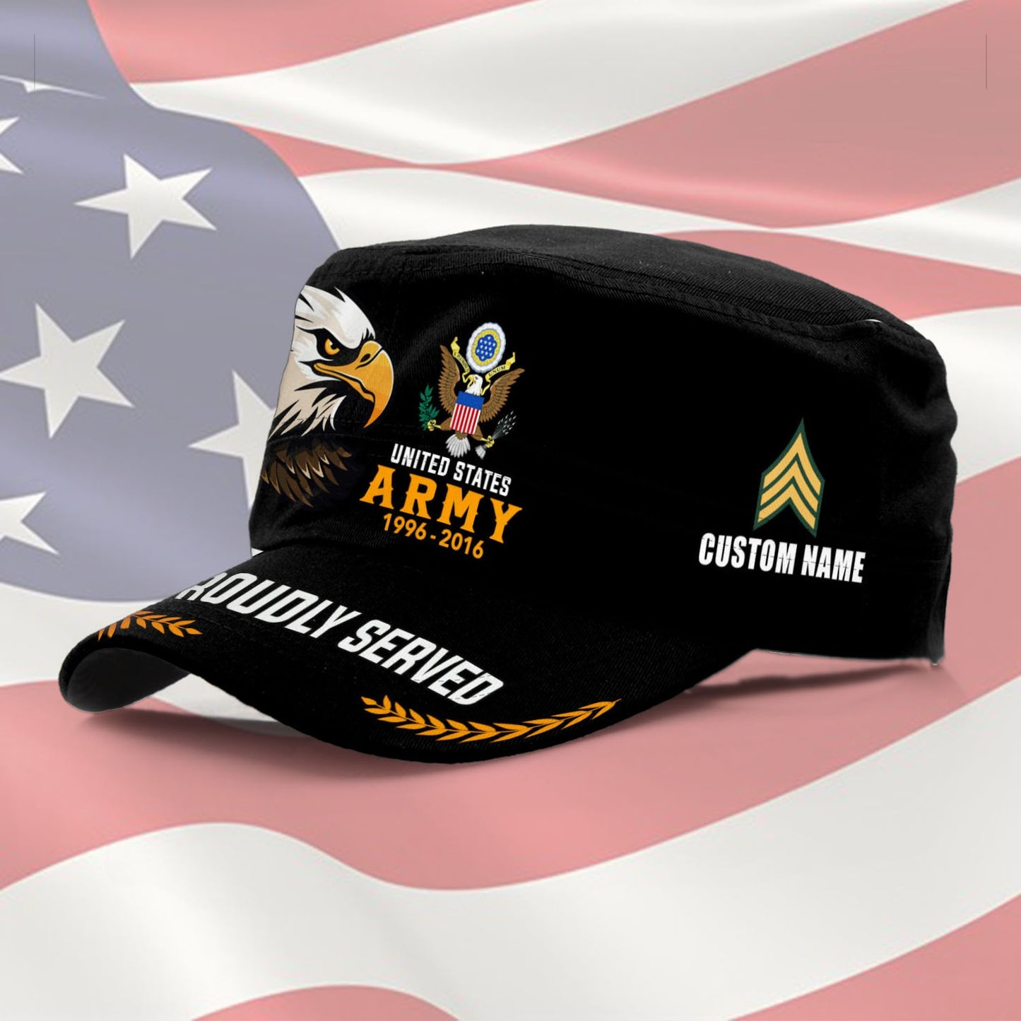 US Army – Military Cap – Veteran Pride Eagle Military Hat