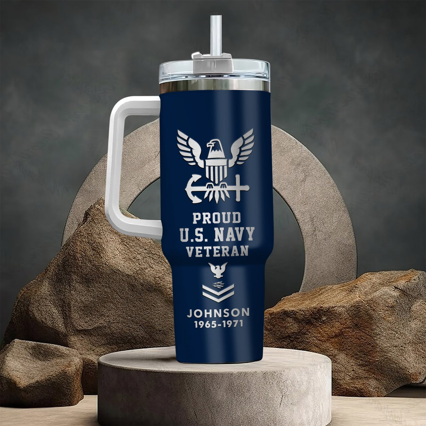 US Navy, Thank a Veteran – Stainless Steel Tumbler 40oz