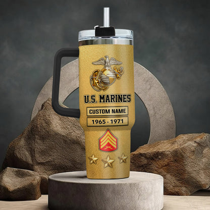 US Marine Corps, Duty, Honor, Country – Stainless Steel Tumbler 40oz
