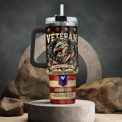 US Coast Guard, E 4 Gold – Stainless Steel Tumbler 40oz