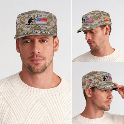 US Marine Corps – Military Cap - STAND FOR THE FLAG TAKE A KNEE FOR THE FALLEN