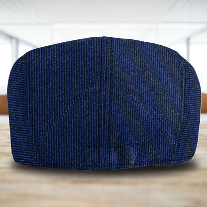 Custom U.S. Navy Veteran Jeff Cap – Name, Rank & Service Years Personalized - Distressed denim pattern