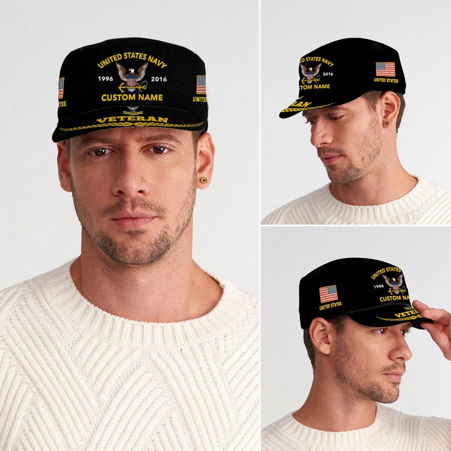 US Navy – Military Cap - Proudly Served Veteran Military Cap