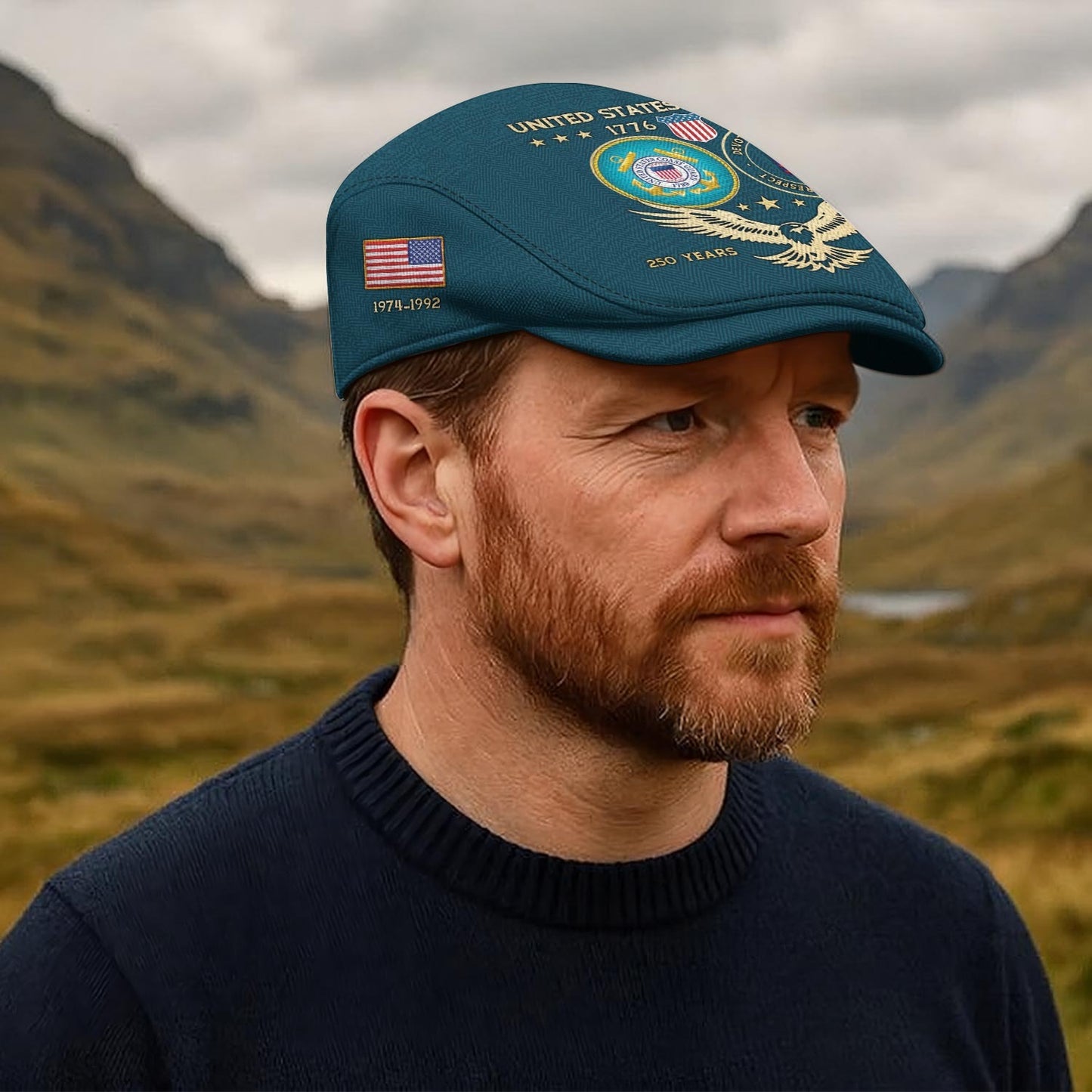 Custom U.S. Coast Guard Jeff Cap – 250 YEARS OF FREEDOM