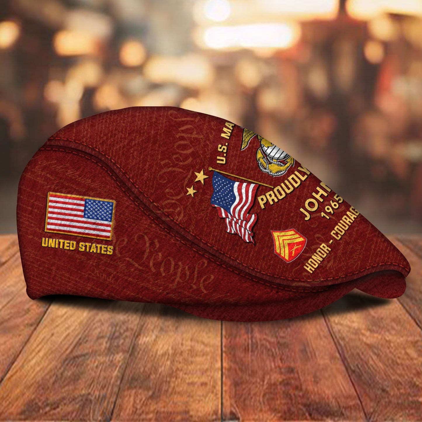 Custom U.S. Marine Corps Jeff Cap – Thank a Veteran