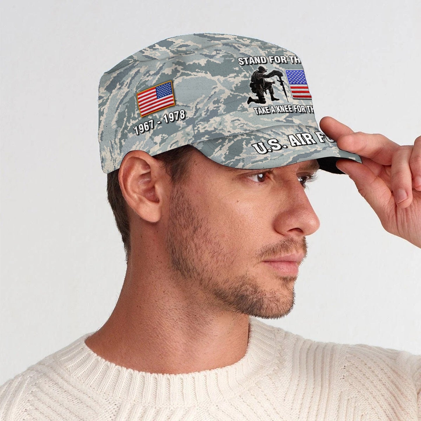 US Air Force – Military Cap - STAND FOR THE FLAG TAKE A KNEE FOR THE FALLEN