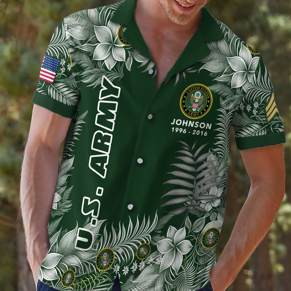 US Army – Hawaiian Shirt – Tropical Service Pride