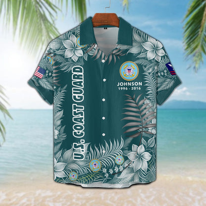 US Coast Guard – Hawaiian Shirt – Tropical Service Pride