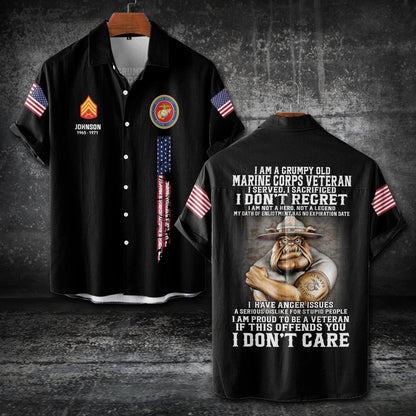 U.S Marine Corps – T-shirt – PROUD TO BE A VETERAN
