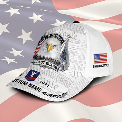 US Coast Guard – Classic Cap – We The People White