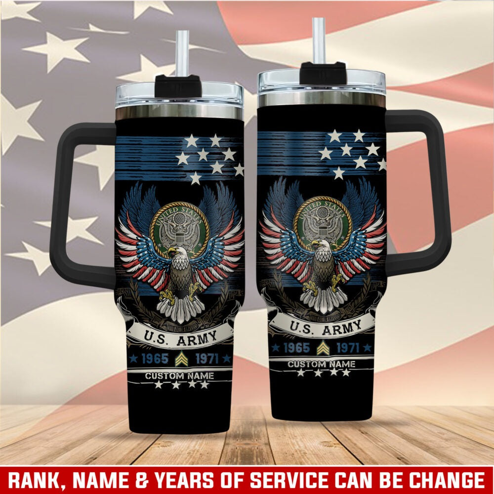 US Army – Tumbler 40oz - Liberty Stars & Stripes Eagle Mug