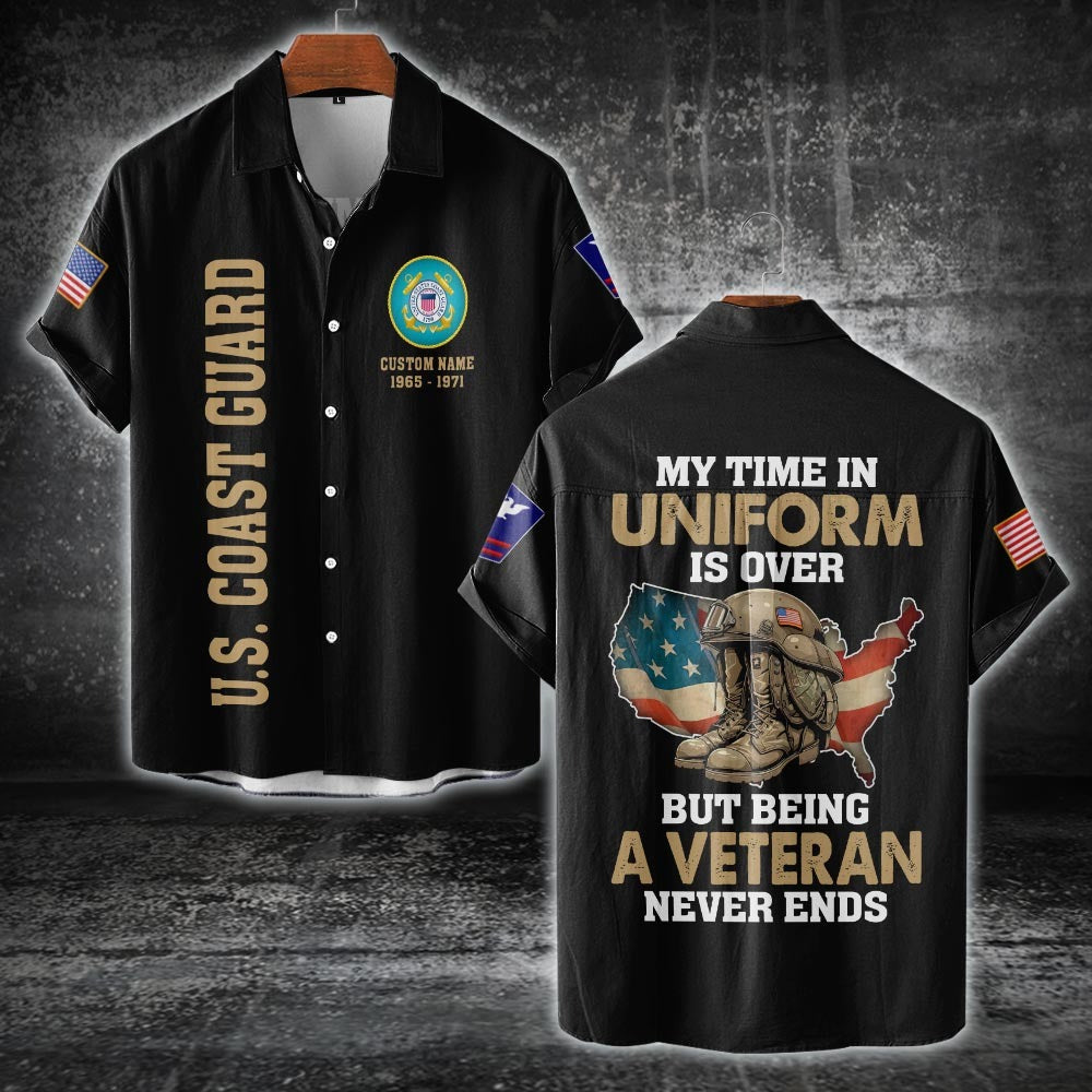 U.S Coast Guard – T-shirt – Veteran Never Ends