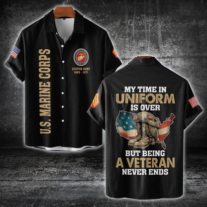 U.S Marine Corps – T-shirt – Veteran Never Ends