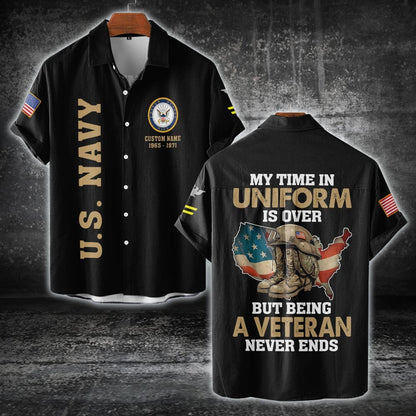 U.S Navy – T-shirt –  Veteran Never Ends