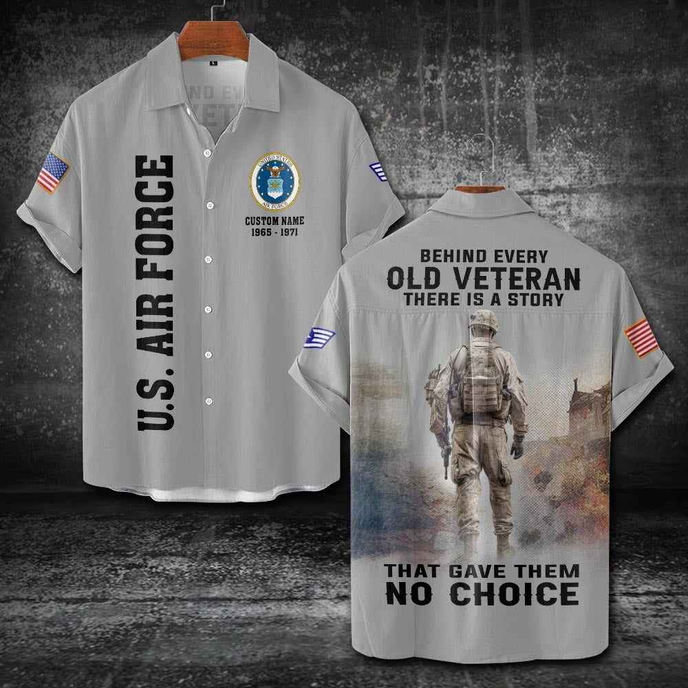 U.S Air Force – T-shirt – BEHIND EVERY OLD VETERAN THERE IS A STORY