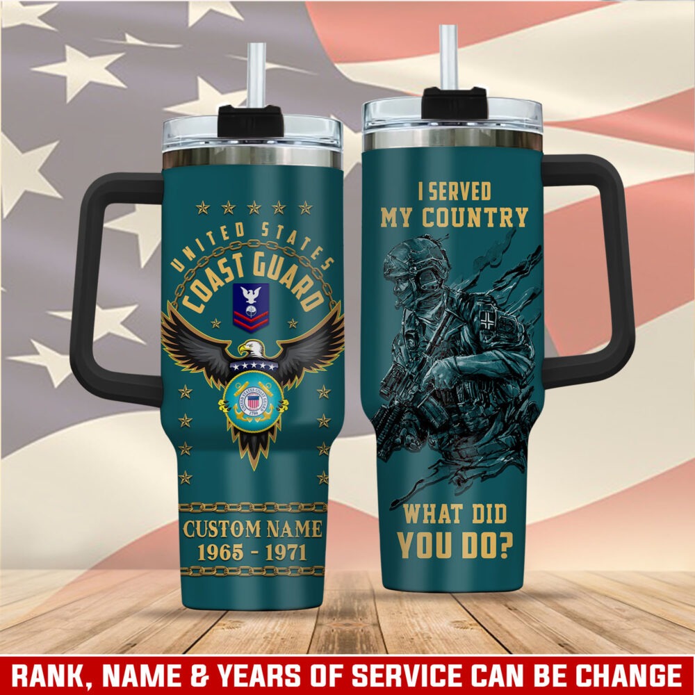 US Coast Guard – Tumbler 40oz - Rustic Eagle Insignia