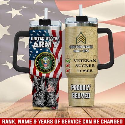US Army – Tumbler 40oz - Patriotic Combat Boots