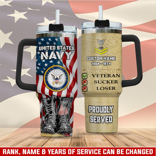 US Navy – Tumbler 40oz - Patriotic Combat Boots