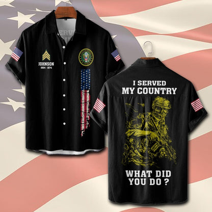 U.S Army – T-shirt –  WHAT DID YOU DO ?
