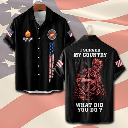 U.S Marine Corps – T-shirt – WHAT DID YOU DO ?
