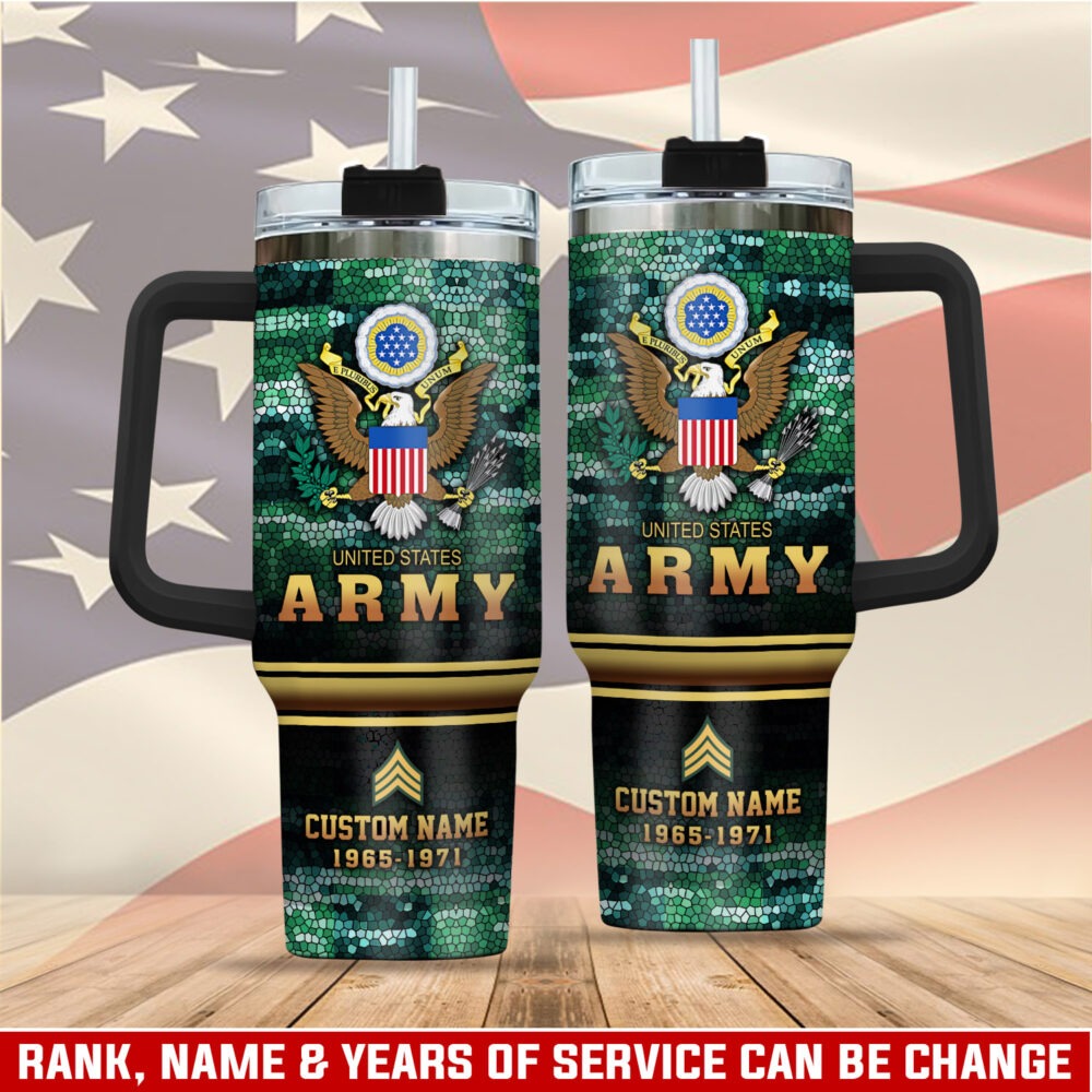 US Army – Tumbler 40oz - Mosaic Eagle Emblem