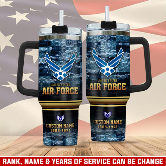 US Air Force – Tumbler 40oz - Mosaic Eagle Emblem