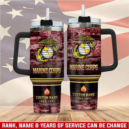 US Marine Corps – Tumbler 40oz - Mosaic Eagle Emblem