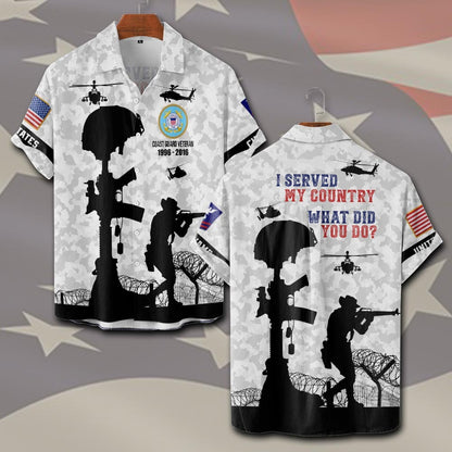 U.S Coast Guard – T-shirt – I SERVED MY COUNTRY.WHAT DID YOU DO?