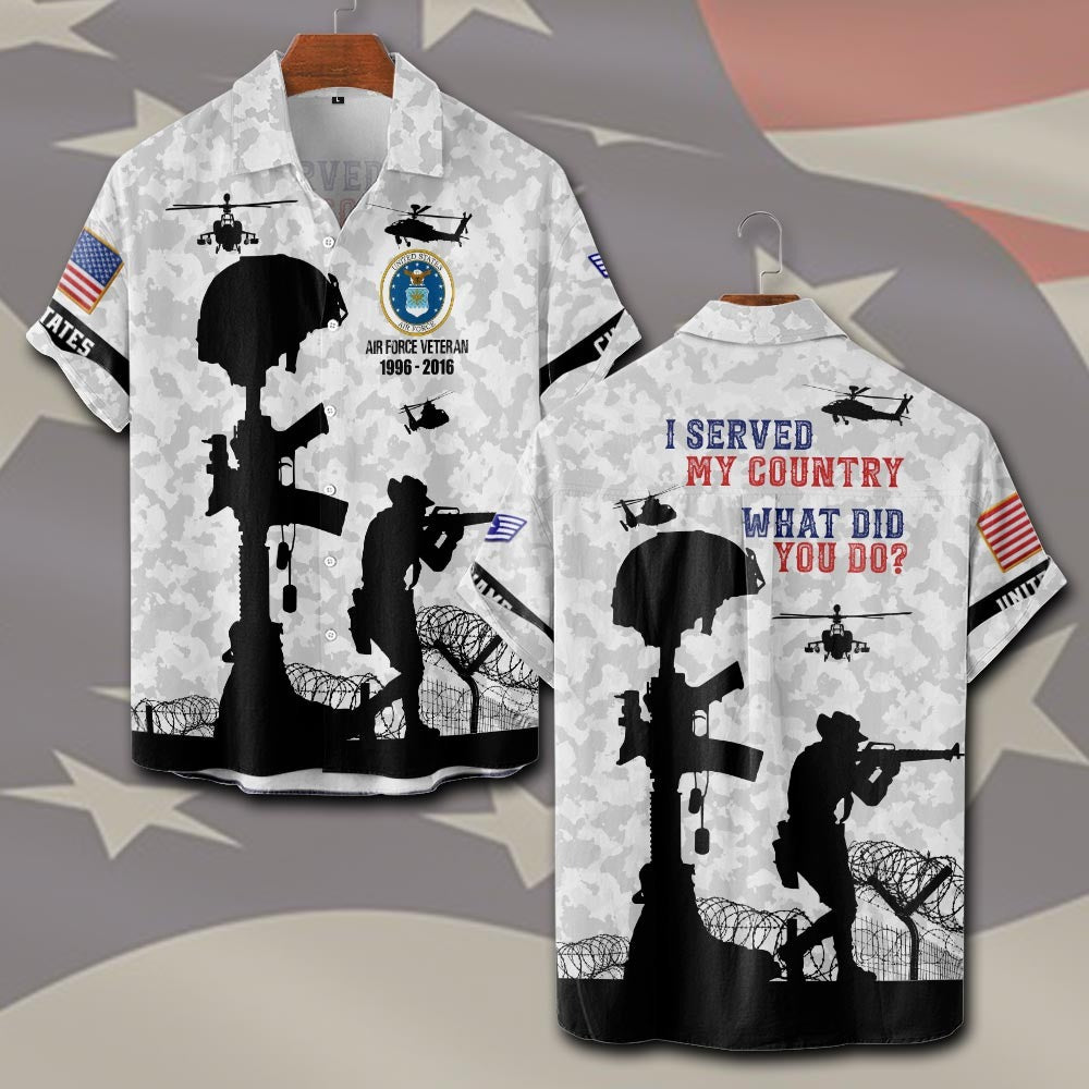 U.S Air Force – T-shirt – I SERVED MY COUNTRY.WHAT DID YOU DO?