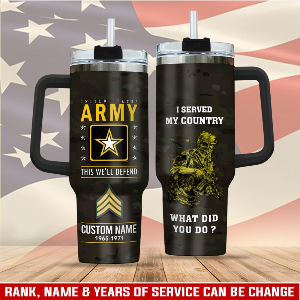 US Army – Tumbler 40oz - This We’ll Defend