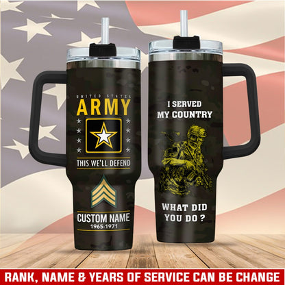US Army – Tumbler 40oz - This We’ll Defend