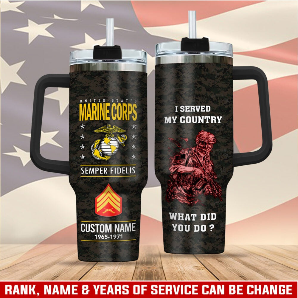 US Marine Corps – Tumbler 40oz - This We’ll Defend