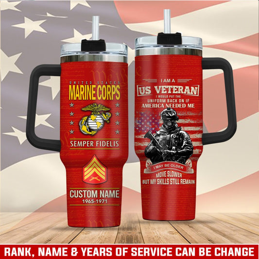 US Marine Corps – Tumbler 40oz - Thank a Veteran