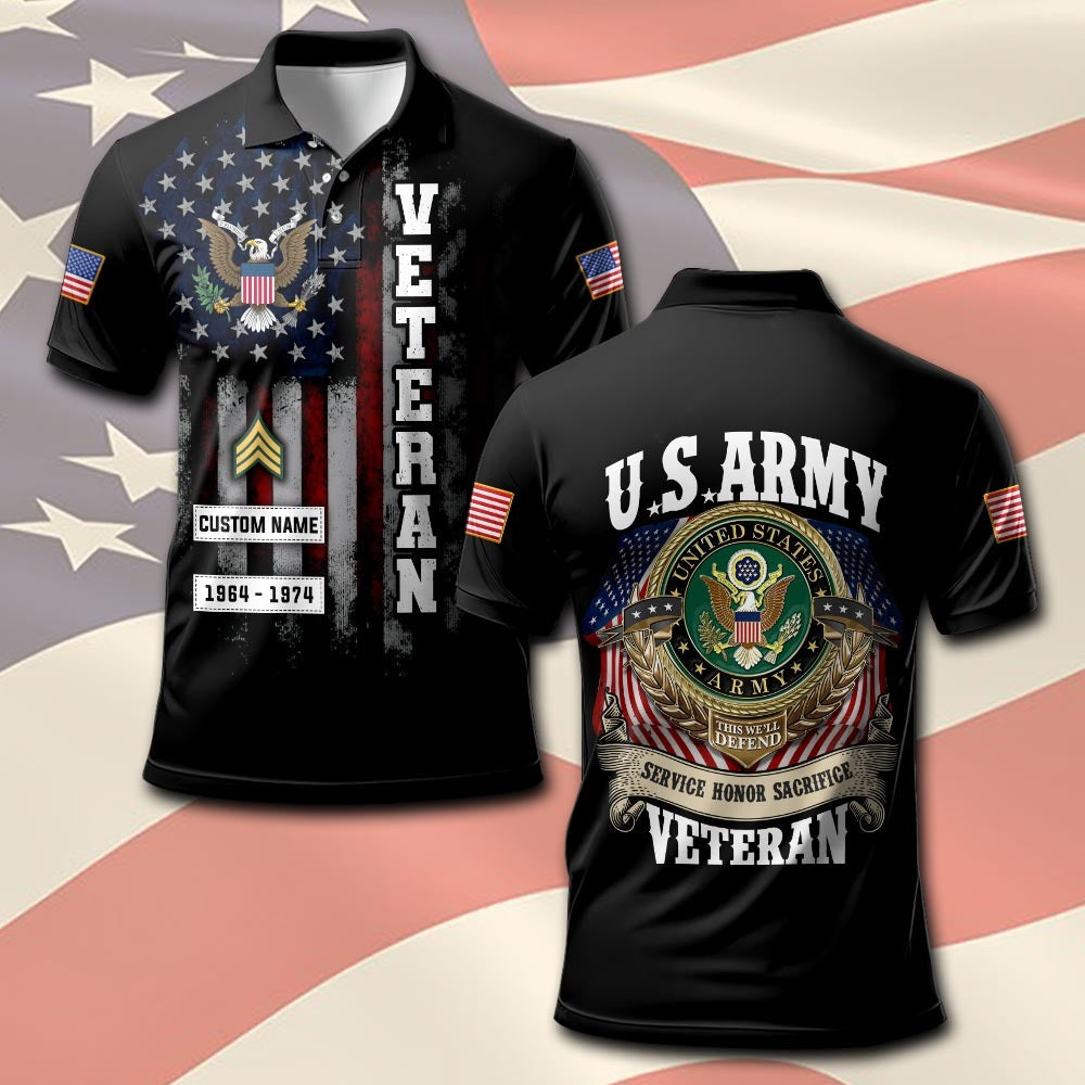 U.S Army – T-shirt –  SACRIFICE HONOR SERVICE