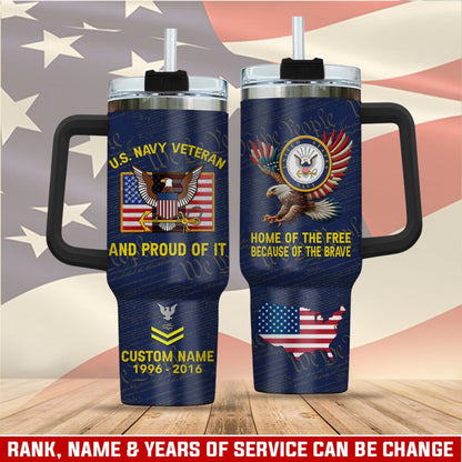 US Navy – Tumbler 40oz - Liberty Crest