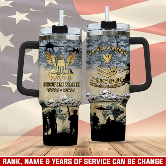 US Navy – Tumbler 40oz - Golden Crest Tribute