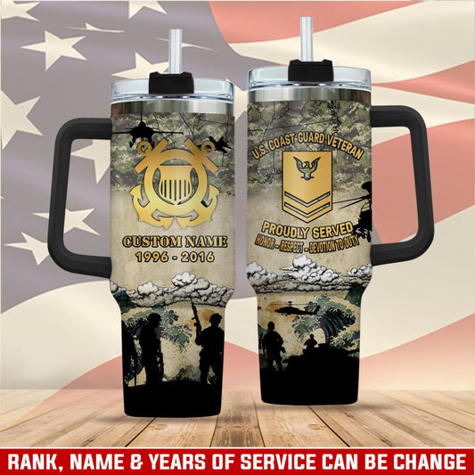 US Coast Guard – Tumbler 40oz - Golden Crest Tribute